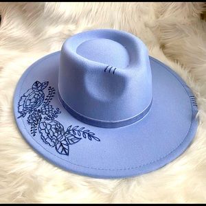 Blue Western / Boho hat
